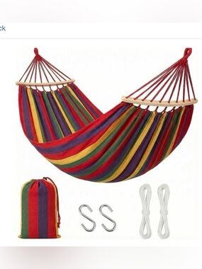 NEW - Tree hammock/ easy up easy down Multicolor Stripe/ with storage bag